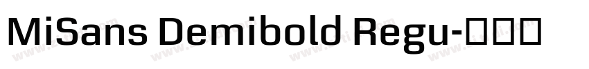 MiSans Demibold Regu字体转换